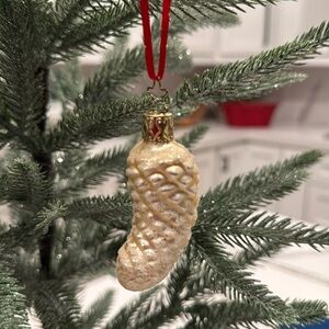 Inge-glas Pinecone Vintage Brides Collection 2001 German Glass...